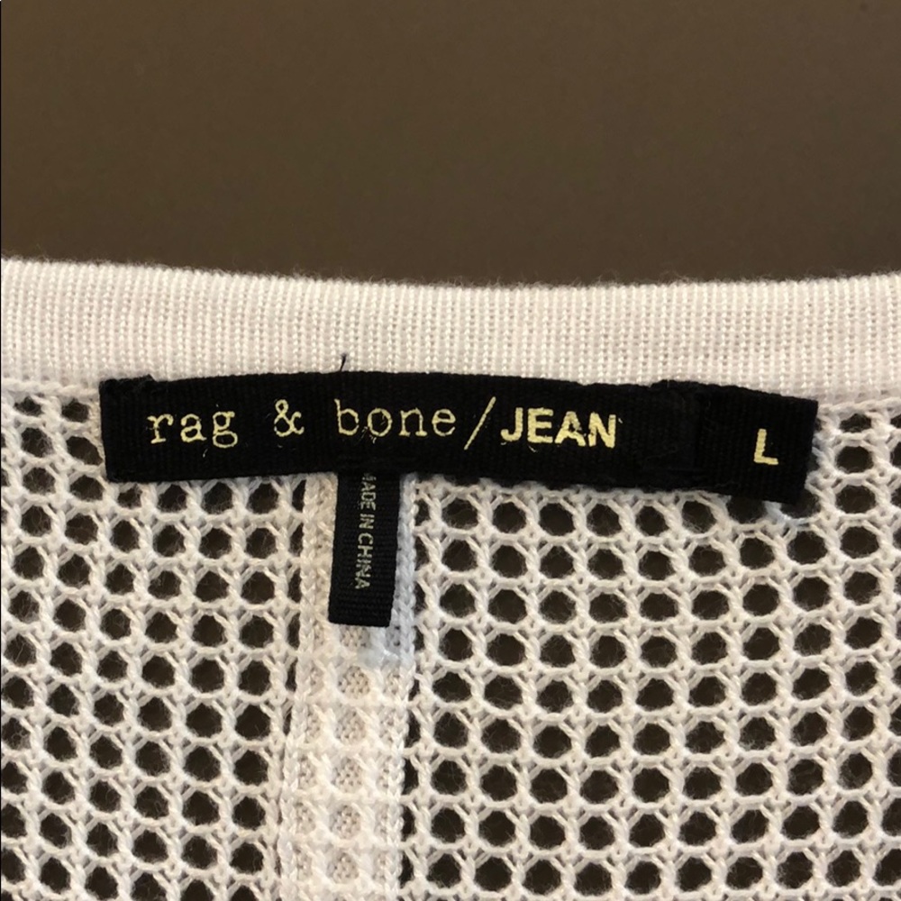 Rag & Bone White Pullover, Netting Fabric - image 6